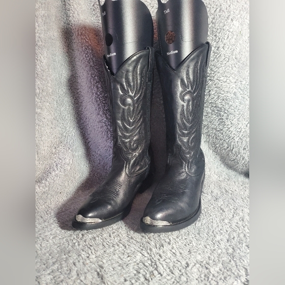 Laredo Mens Mccomb Round Toe Casual Boots Mid Calf - Black - Size 9 D - Picture 8 of 16